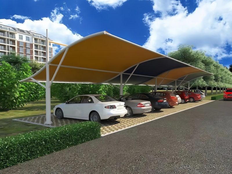 膜結(jié)構(gòu)汽車棚 膜結(jié)構(gòu)汽車棚